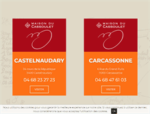 Tablet Screenshot of maisonducassoulet.com
